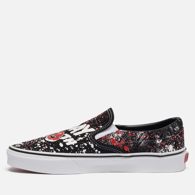 Кеды мужские Vans x Horror Classic Slip-On Friday The 13th черные 40.5 EU