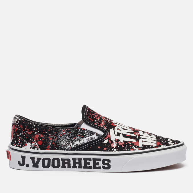 Кеды мужские Vans x Horror Classic Slip-On Friday The 13th черные 40.5 EU