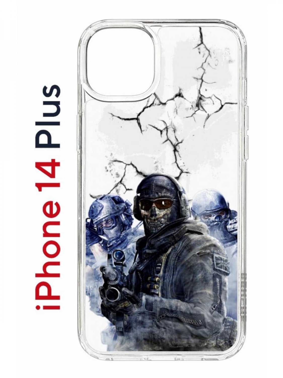 Чехол на iPhone 14 Plus с принтом Kruche Print Call of Duty, бампер с  защитой камеры, купить в Москве, цены в интернет-магазинах на Мегамаркет