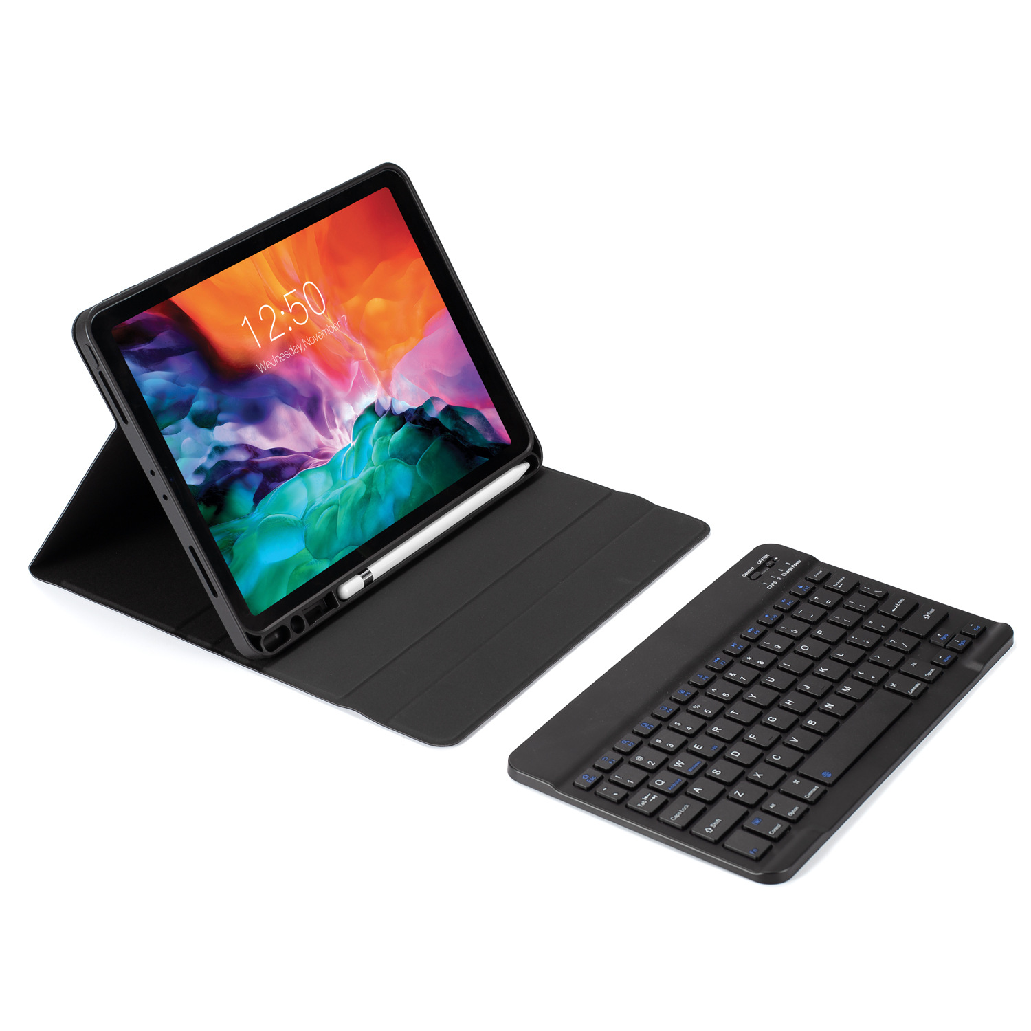 Чехол клавиатура MyPads для iPad Air 4 10.9 2020 съёмная Bluetooth-клавиатура черная