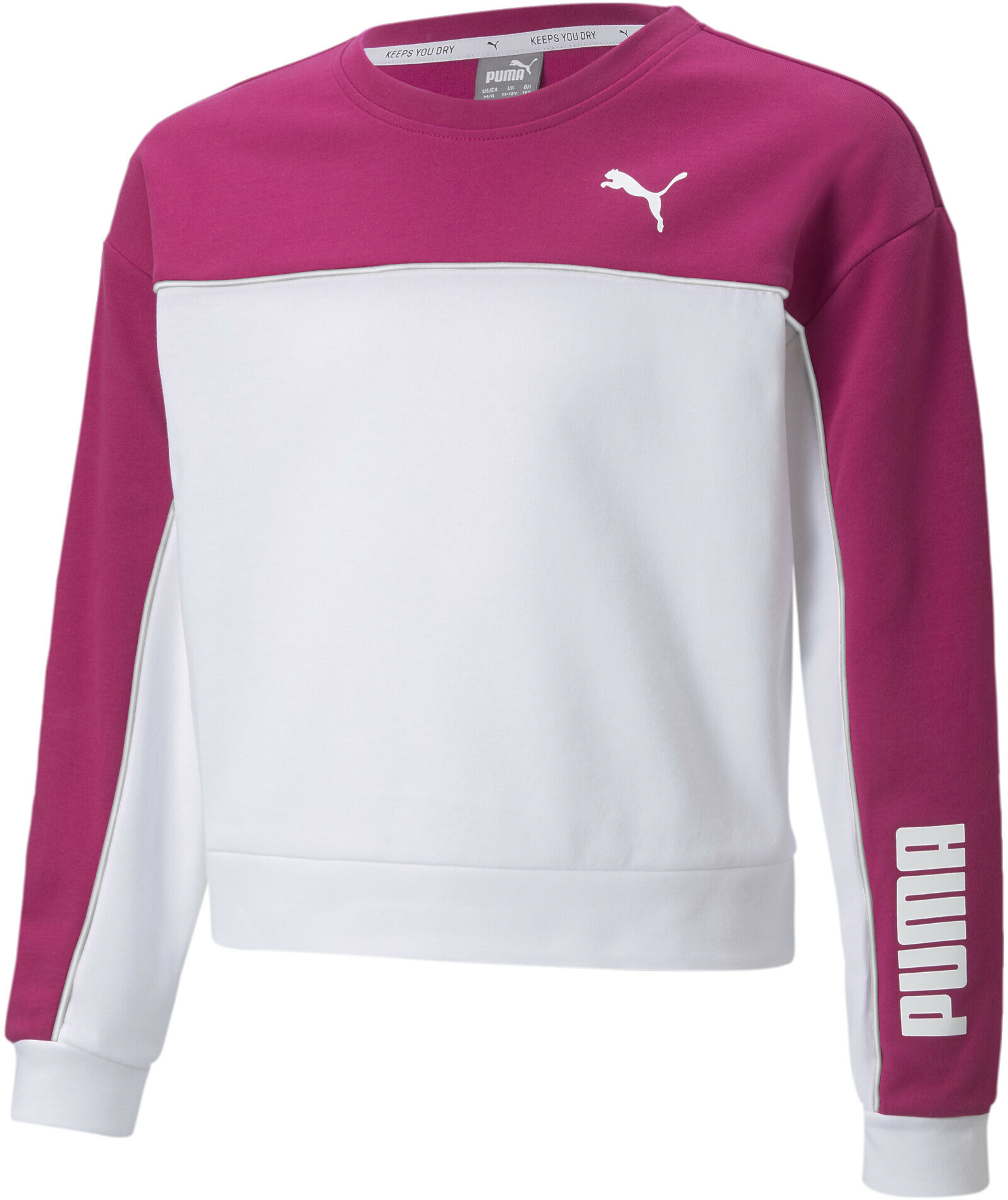 Свитшот детский PUMA Modern Sports Crew G розовый, 104 - купить в Москве,  цены на Мегамаркет