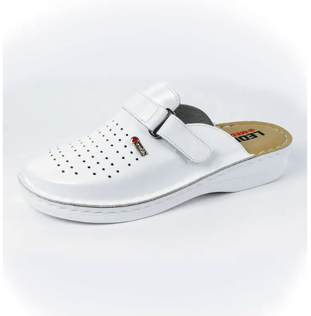 Сабо поварские мужские ортопедические кожаные Leon Medikal MED230M ...