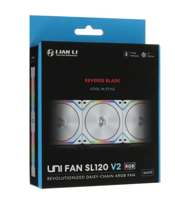 Корпусной вентилятор LIAN LI UNI FAN SL V2 120 Reverse - купить в www.cenam.net, цена на Мегамаркет