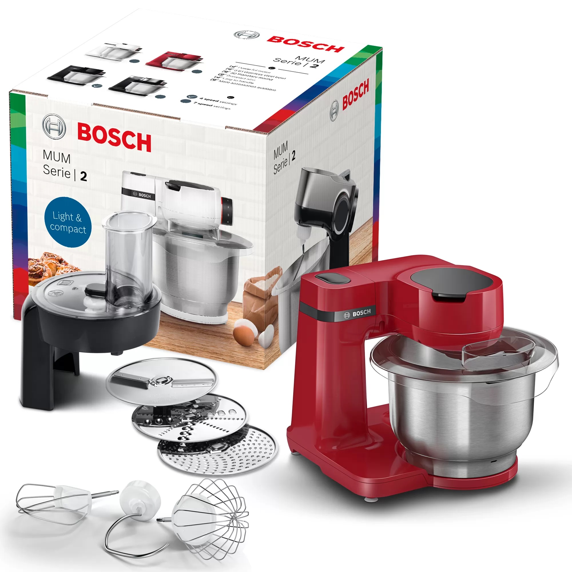 Кухонная машина Bosch MUMS2ER01 Red - отзывы покупателей на маркетплейсе  Мегамаркет | Артикул: 100028026037