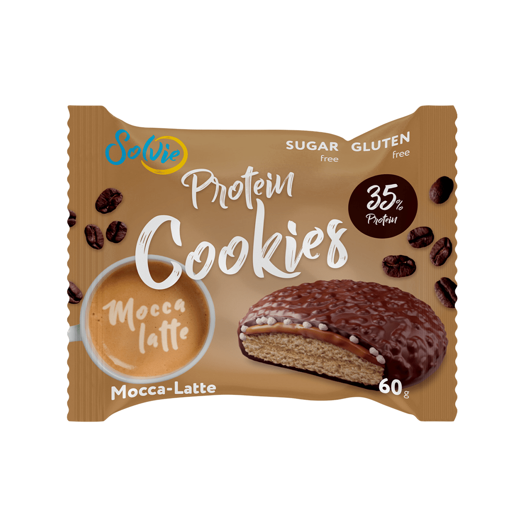 Протеиновое печенье SOLVIE Protein cookies, Мокко-Латте, 8 шт по 60 г -  отзывы покупателей на Мегамаркет