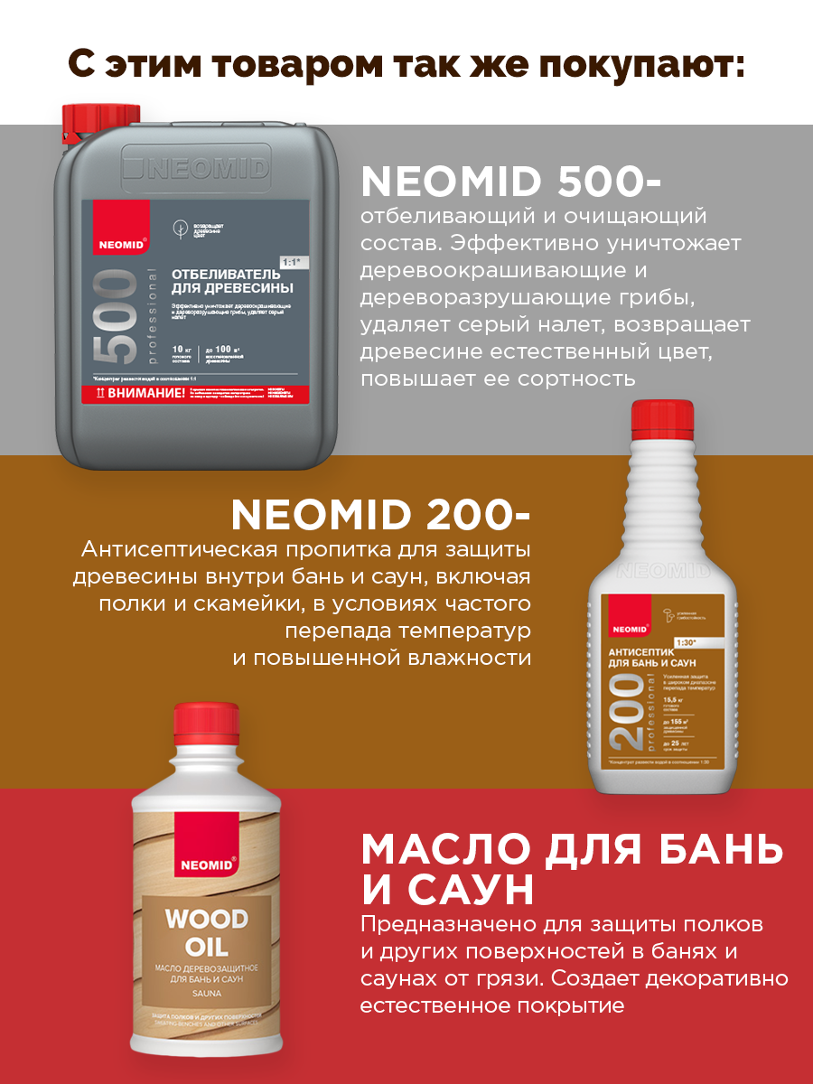 Антисептик для бань и саун neomid 200