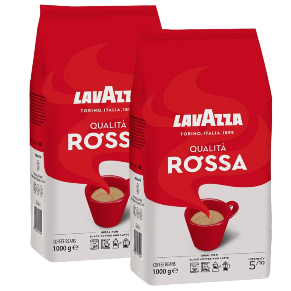 Купить кофе зерновой Lavazza Qualita Rossa, 2 шт по 1 кг, цены на Мегамаркет | Артикул: 600012524210