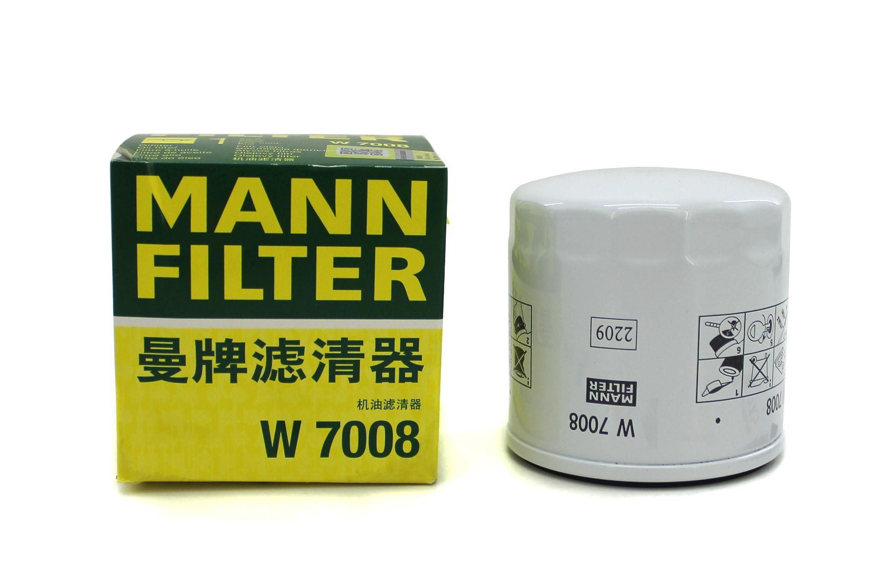 Купить фильтр масляный MANN-FILTER W7008, цены на Мегамаркет | Артикул: 100022801094