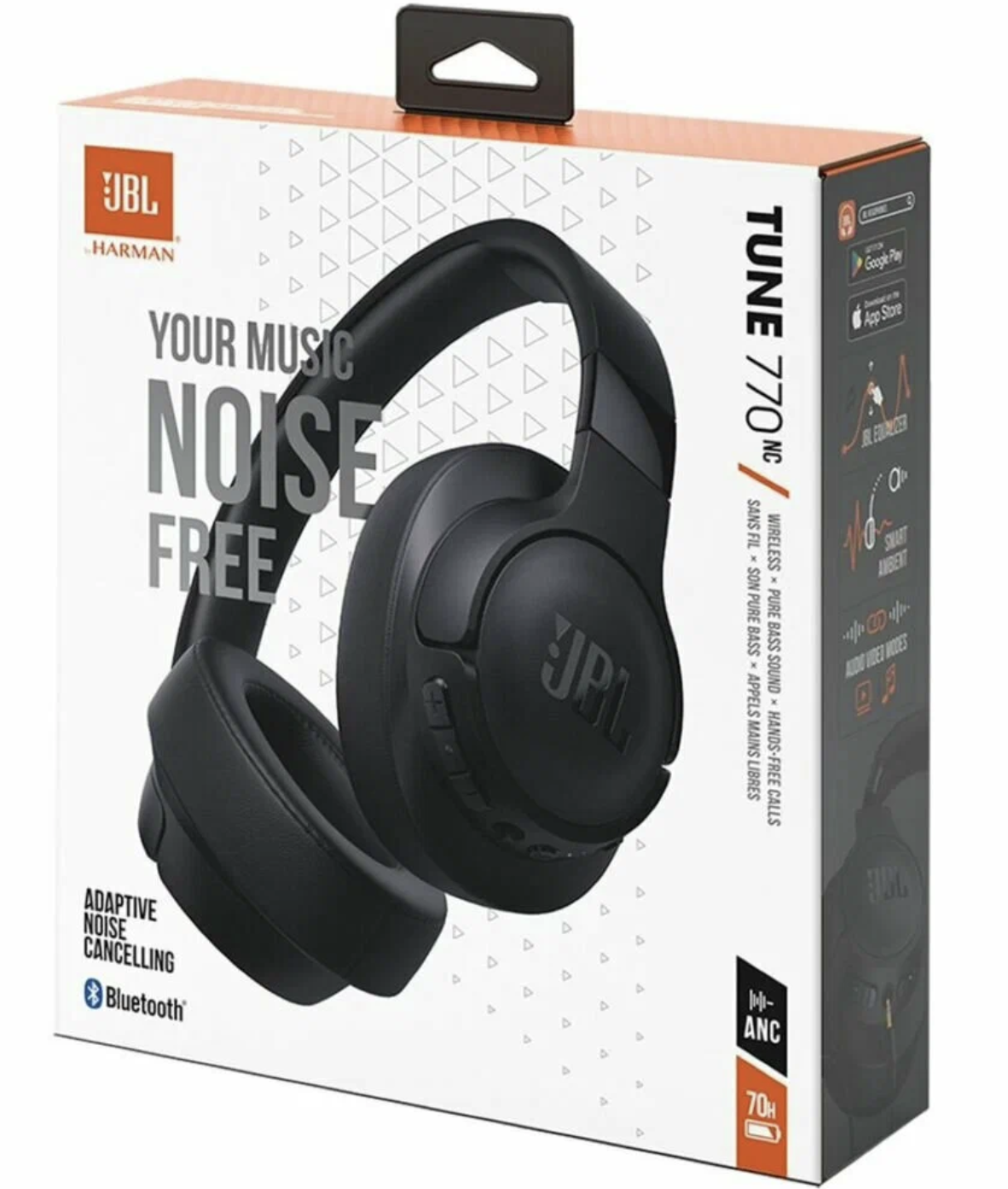 Беспроводные наушники JBL Tune 770 NC Black, купить в Москве, цены в  интернет-магазинах на Мегамаркет