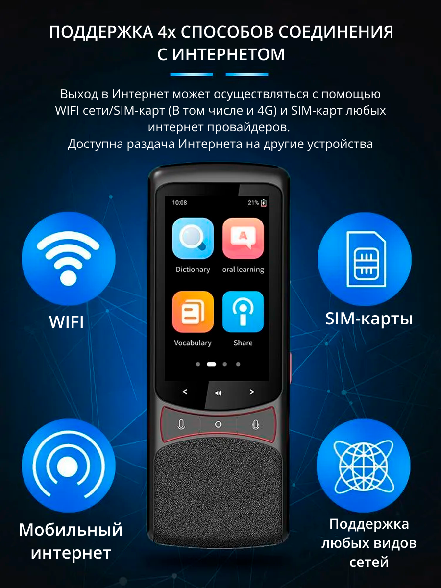 Цифровой переводчик Nice Device Translator Z3 1 Гб черный – купить в  Москве, цены в интернет-магазинах на Мегамаркет