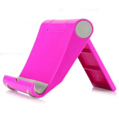 Пластиковый держатель для смартфона и планшета (Цвет: Розовый  )