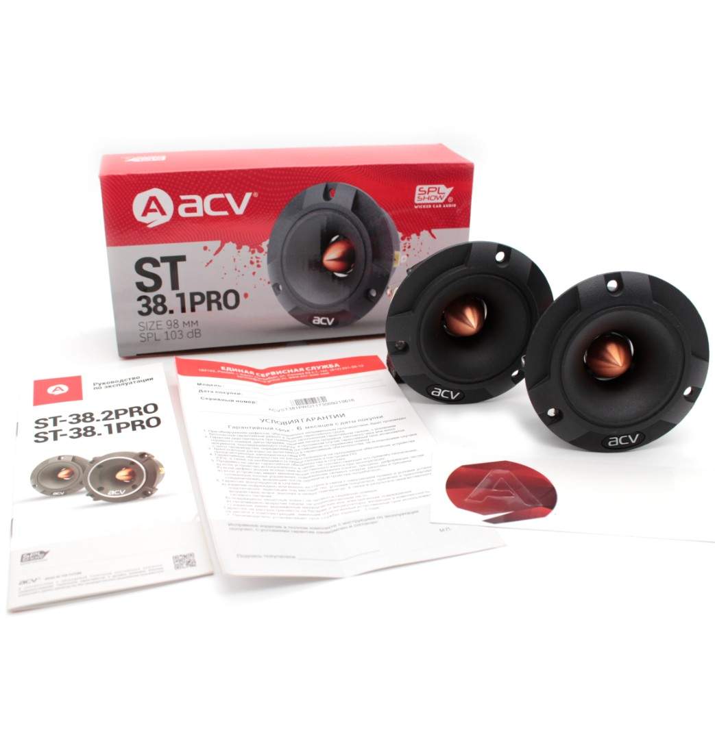 Acv st. Acv st-38.1pro spl show. пищалки acv. acv ms-6pro spl-show акустика/сч 6.5&quot;/rms=150вт/4ом.