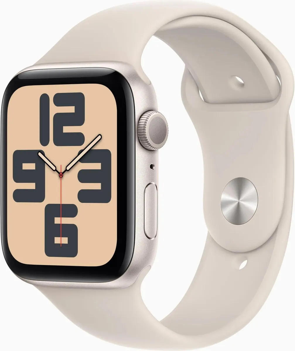 Смарт-часы Apple Watch SE 2023 44мм сияющая звезда 160-210мм (ML), купить в Москве, цены в интернет-магазинах на Мегамаркет