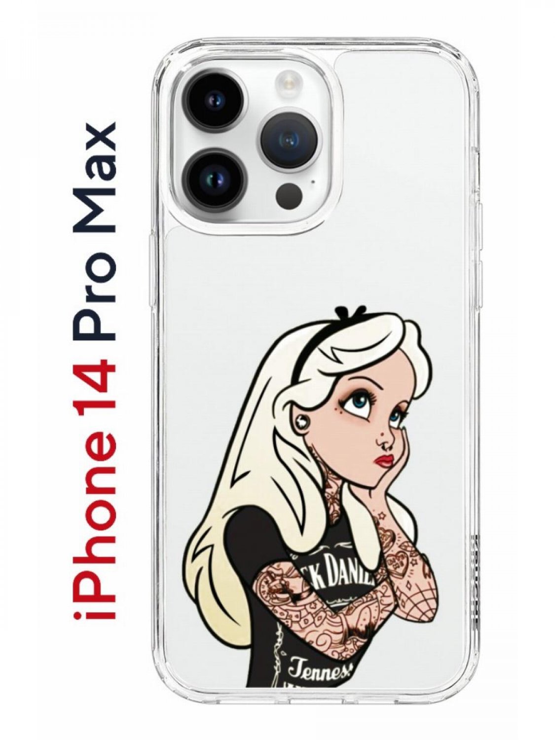 Чехол на iPhone 14 Pro Max с принтом Kruche Print Tattoo Girl, бампер с  защитой камеры, купить в Москве, цены в интернет-магазинах на Мегамаркет