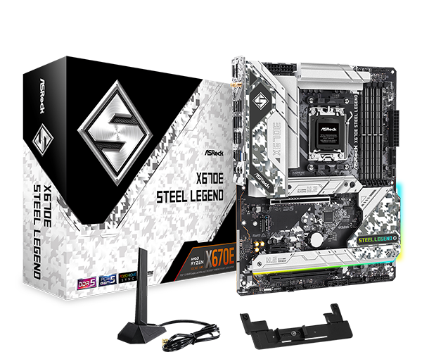 Материнская плата ASRock X670E STEEL LEGEND - купить в NiceOneElectronics, цена на Мегамаркет