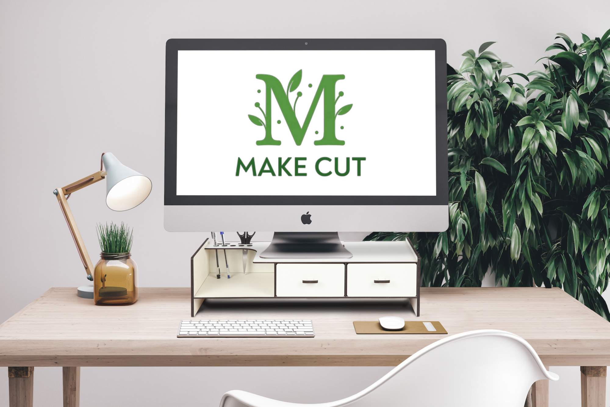 Подставка-органайзер под монитор MAKE CUT, Белый - купить в MAKE CUT, цена на Мегамаркет