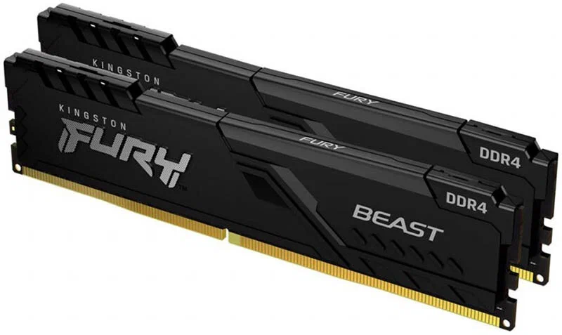 Оперативная память Kingston FURY Beast Black (KF432C16BBK2/16-SP), DDR4 2x8Gb, 3200MHz, купить в Москве, цены в интернет-магазинах на Мегамаркет