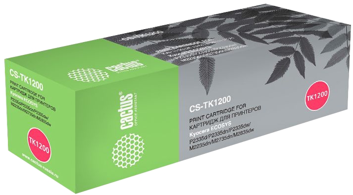 Картридж для лазерного принтера CACTUS CS-TK1200 черный, совместимый