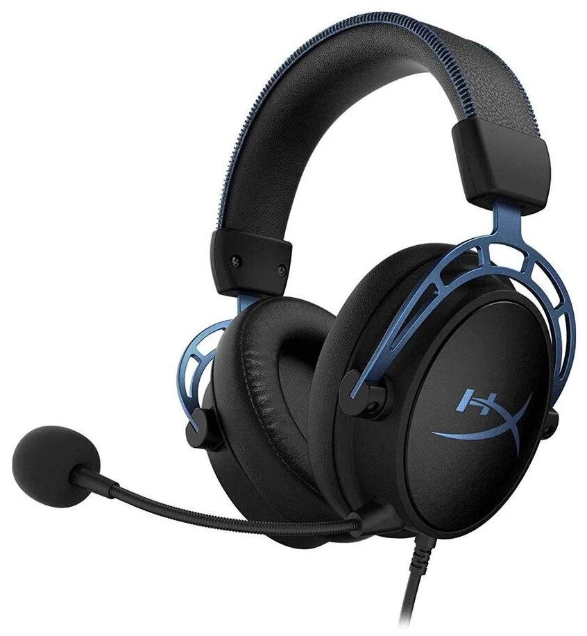 Игровые наушники HyperX Cloud Alpha S Blackout черный, синий (4P5L2AA), купить в Москве, цены в интернет-магазинах на Мегамаркет