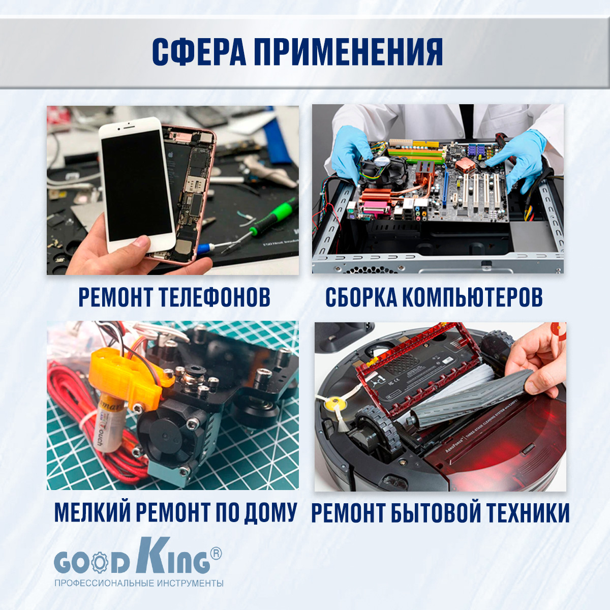 Набор отверток для точных работ GOODKING 30 предмет GOODKING O-10030 купить  в интернет-магазине, цены на Мегамаркет