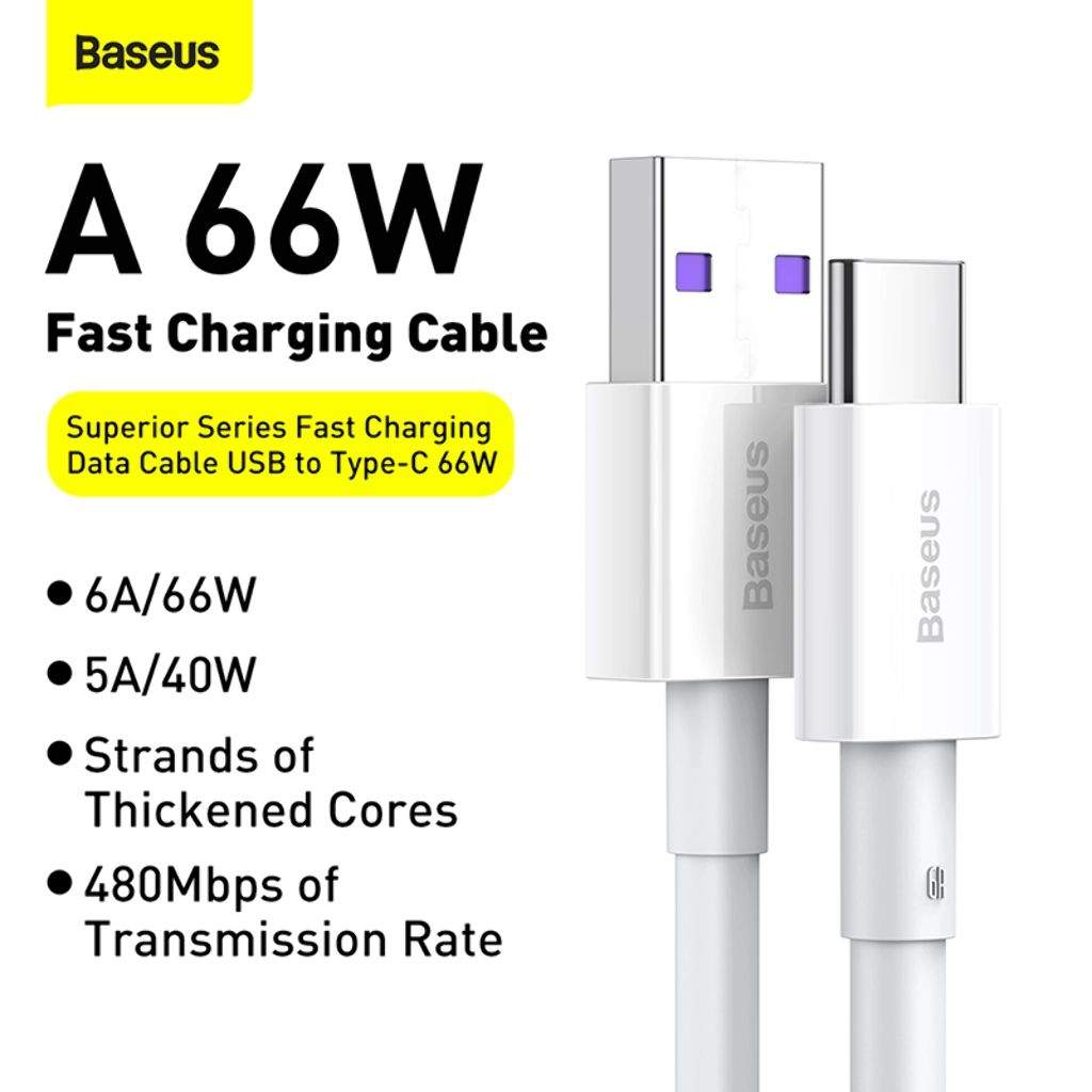 Кабель быстрой зарядки Baseus USB to Type-C 66W 1m CATYS-02 - отзывы  покупателей на маркетплейсе Мегамаркет | Артикул: 600005823423