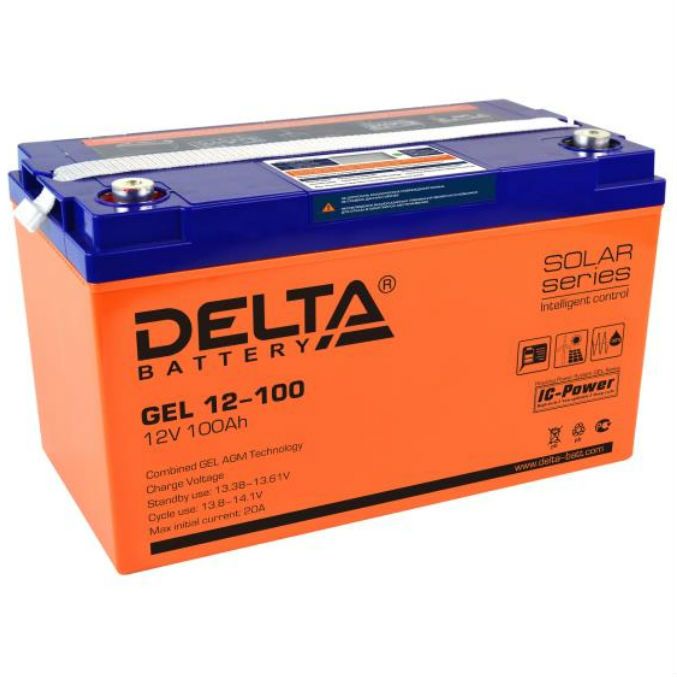 Аккумулятор для ИБП DELTA GEL 12-100 12В, 100Ач, купить в Москве, цены в интернет-магазинах на Мегамаркет