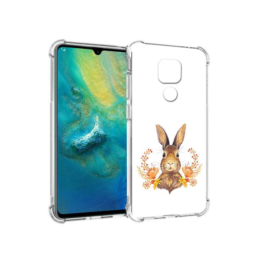 Чехол MyPads Tocco для Huawei Mate 20x зайка в цветах (PT124578.30.349),  купить в Москве, цены в интернет-магазинах на Мегамаркет