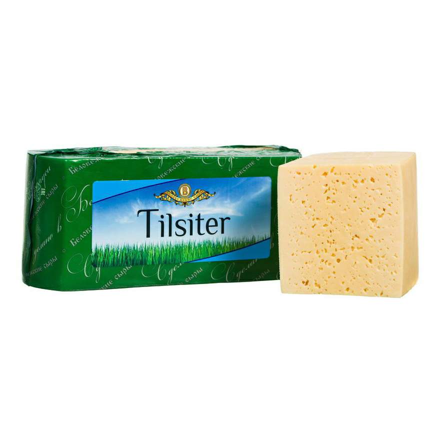 Сыр полутвердый Беловежские сыры Тильзитер 45% бзмж +-200 г