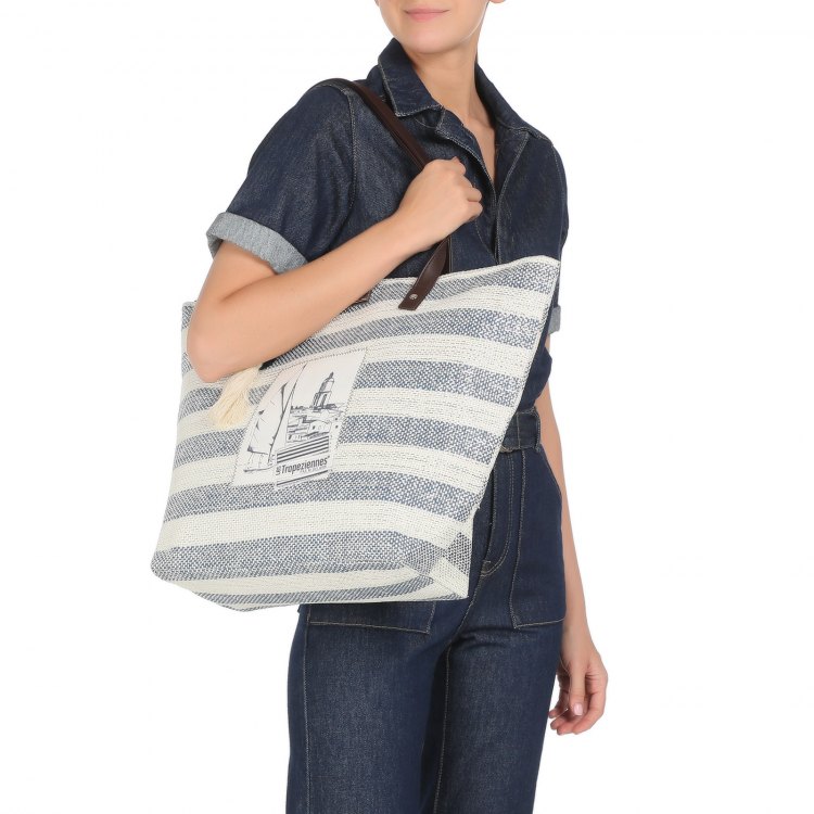 Пляжная сумка женская Les Tropeziennes DEA 11 темно-синяя