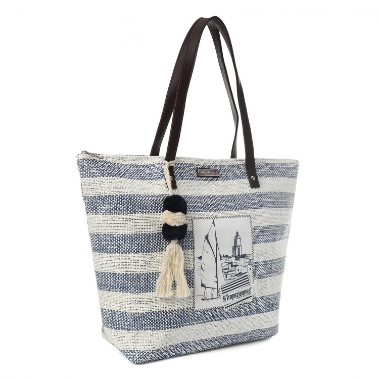 Пляжная сумка женская Les Tropeziennes DEA 11 темно-синяя