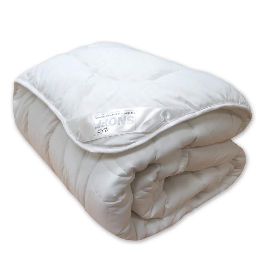 Одеяло всесезонное Лебяжий пух 2-спальное 172х205 см облегченное чехол .