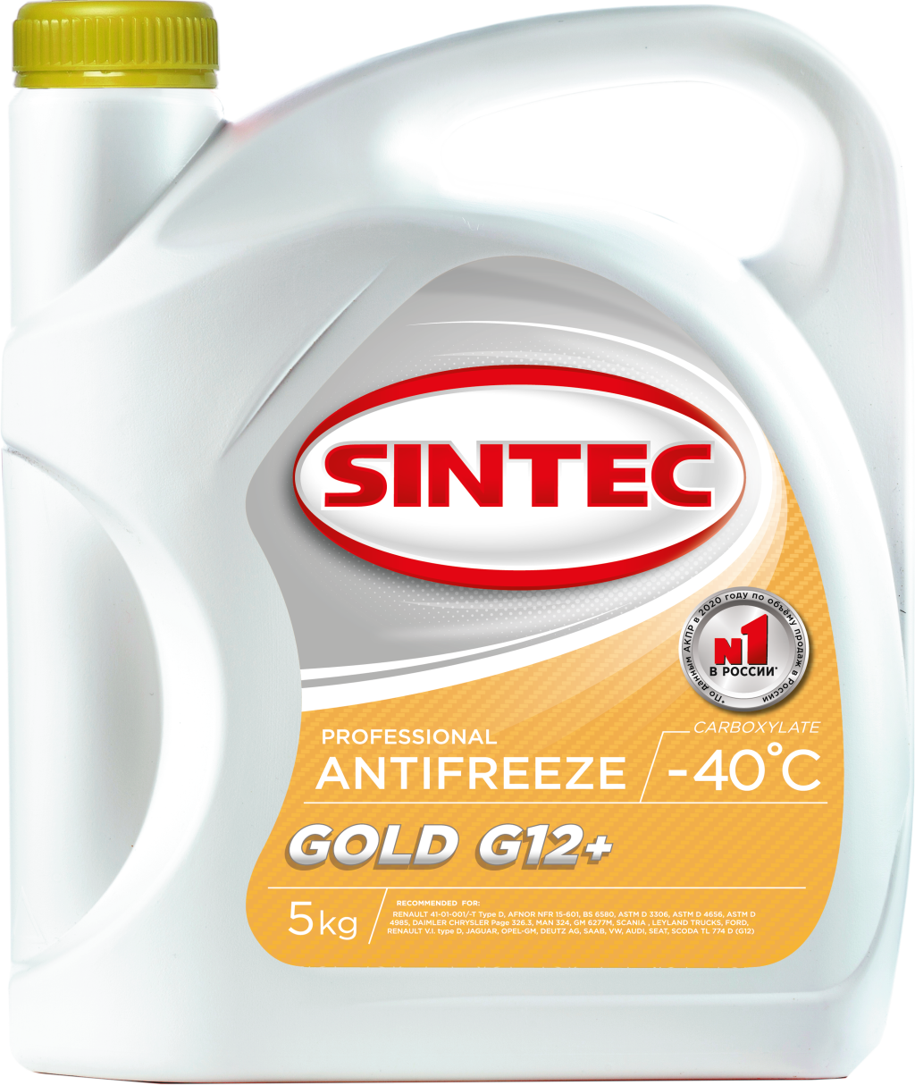 Антифриз SINTEC 800526 желтый - купить в Москве, цены на Мегамаркет | 100040529042