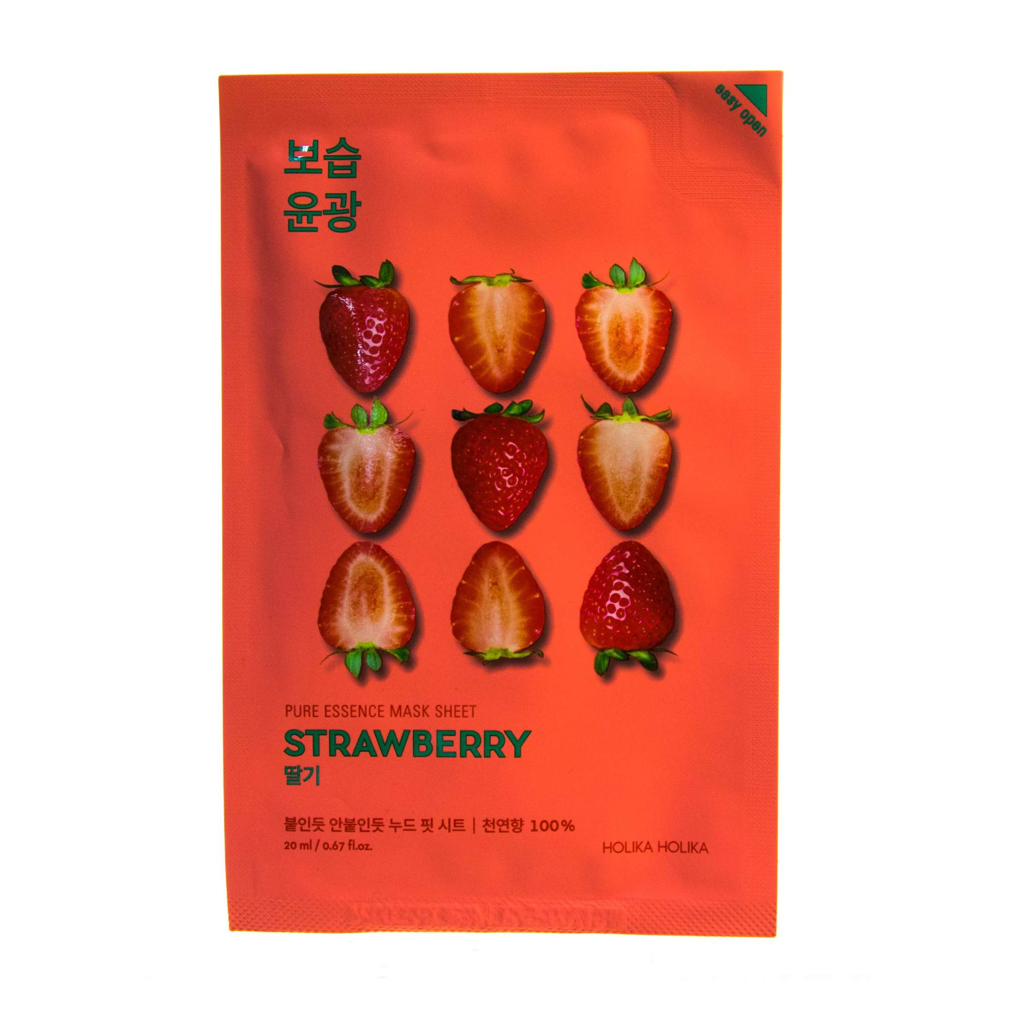 Купить маска для лица Holika Holika Pure essence Mask Sheet Strawberry 20  мл, цены на Мегамаркет | Артикул: 100013246068