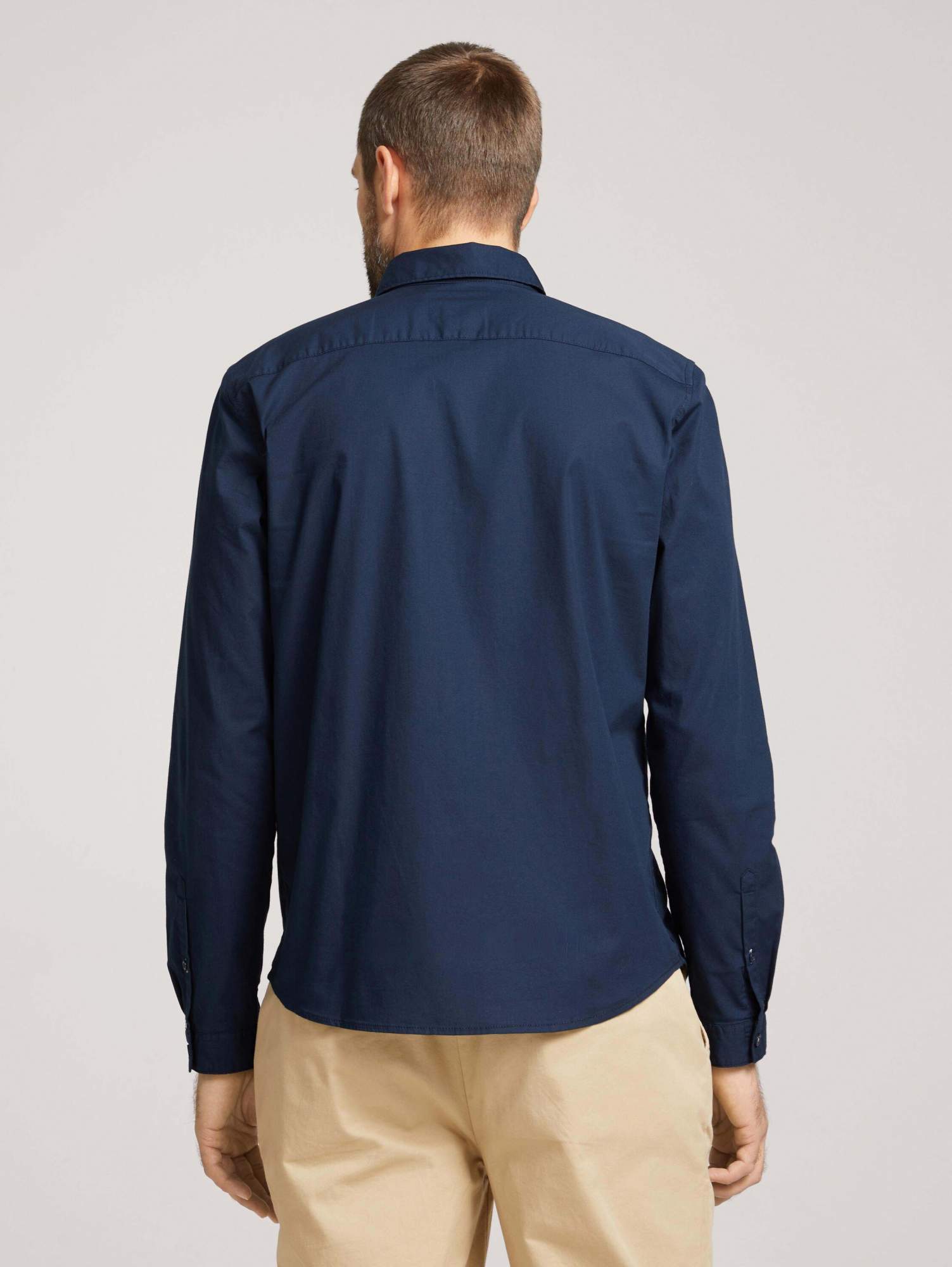 Рубашка мужская TOM TAILOR 1029806 синяя XL