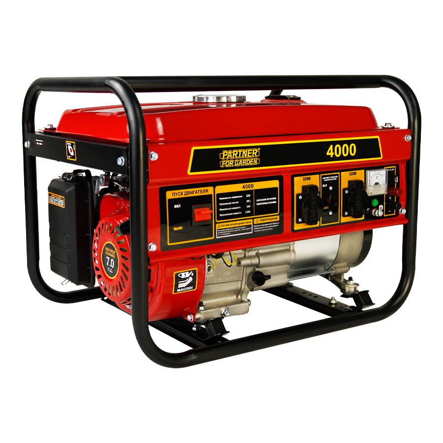 Генератор бензиновый / электрогенератор Partner for garden 4000 (3-3,5 ...