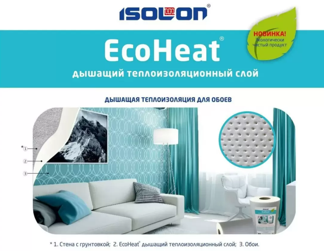 Ecoheat подложка под обои premium