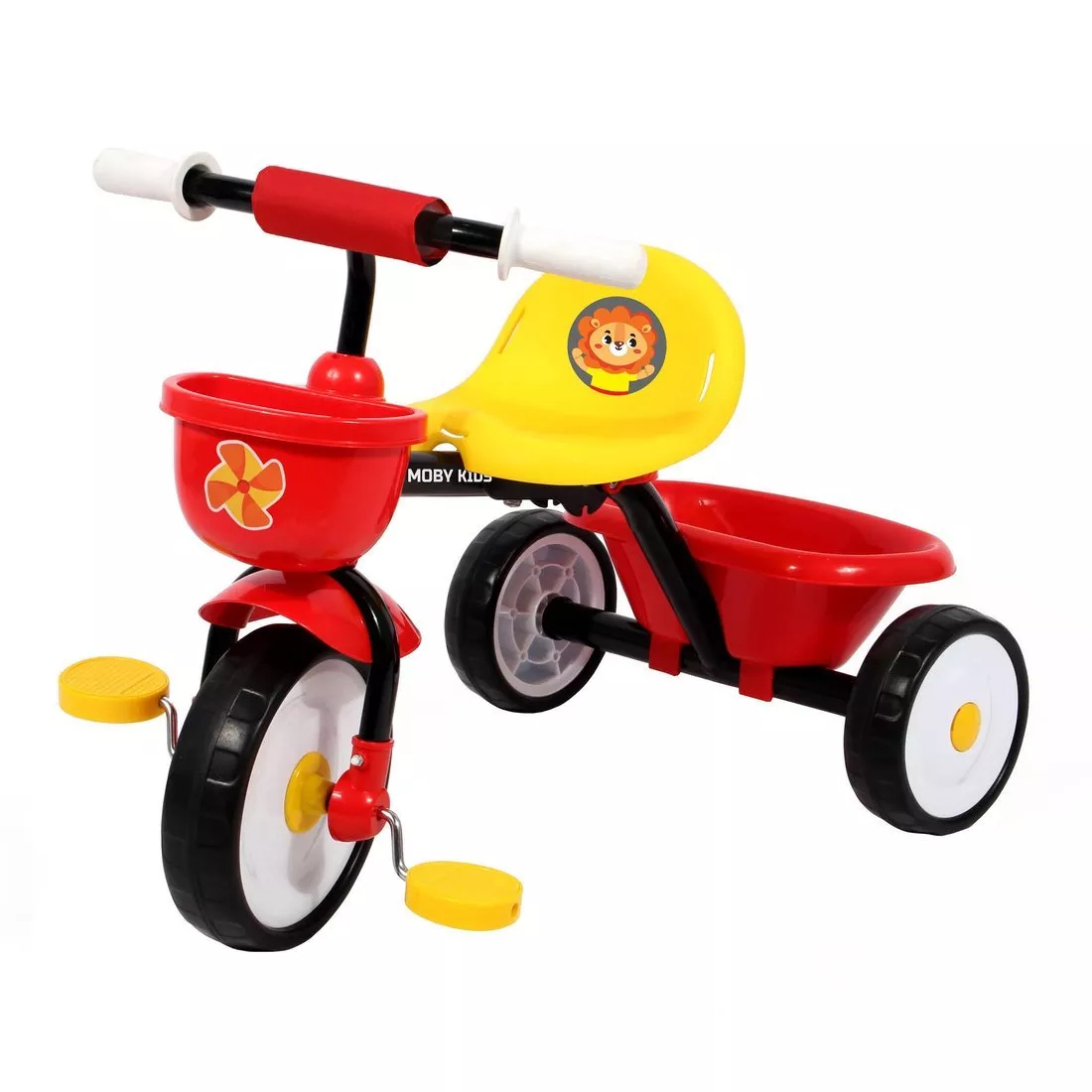 Велосипед Moby Kids складной Primo Львенок, красно-желтый 646235