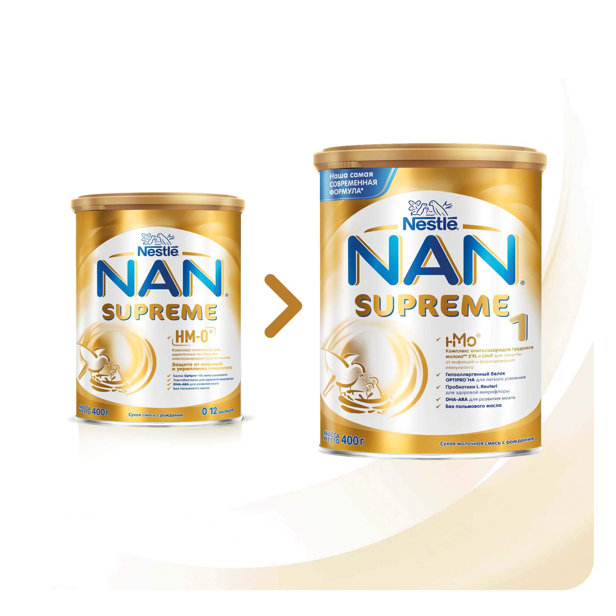 Нан смесь производитель. Смесь нан Суприм 1. Нан супрем 2. Nan Supreme 400г. Nan Supreme 1 800.