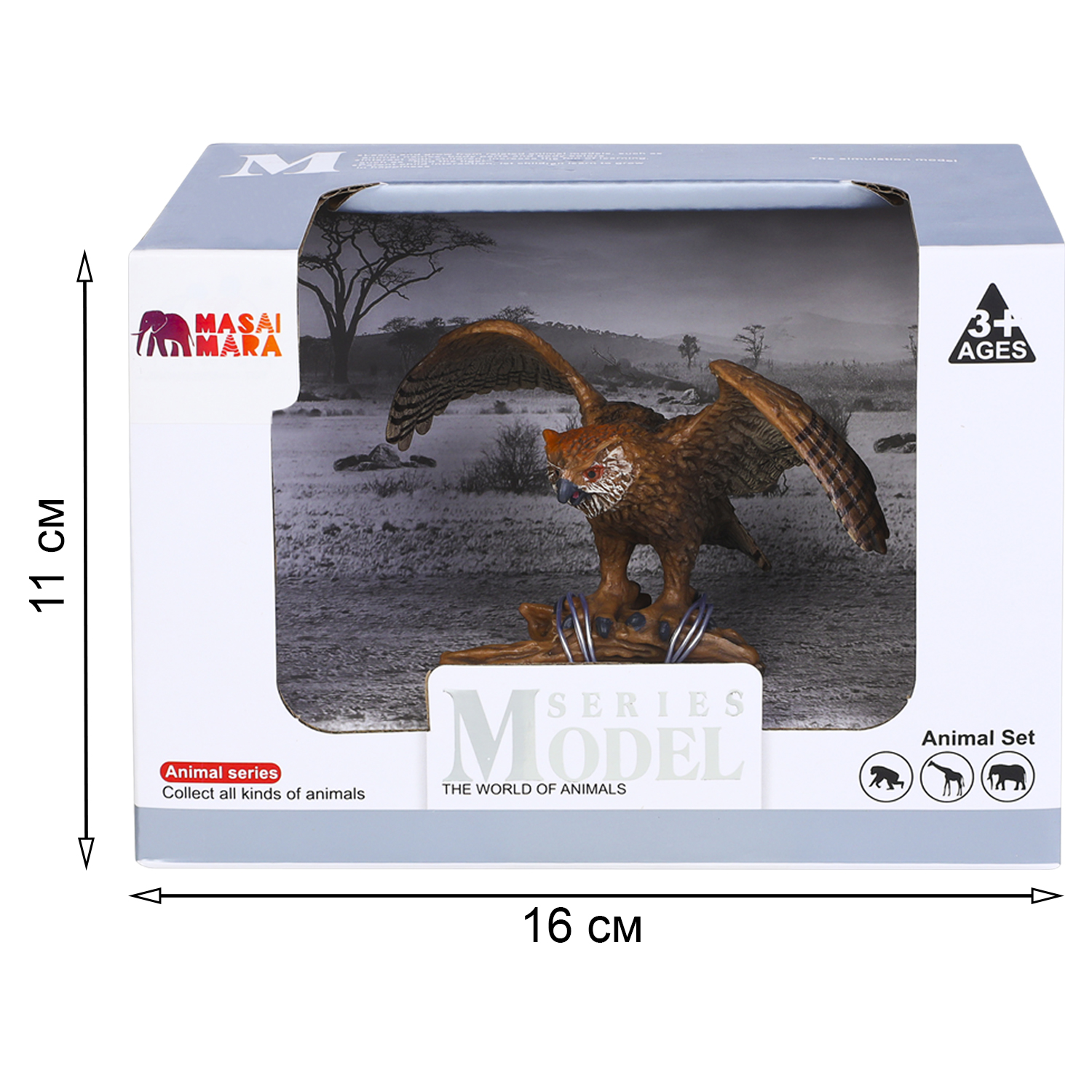 Купить фигурки игрушка серии Мир диких животных: птица Сокол Masai Mara  MM211-100, цены на Мегамаркет