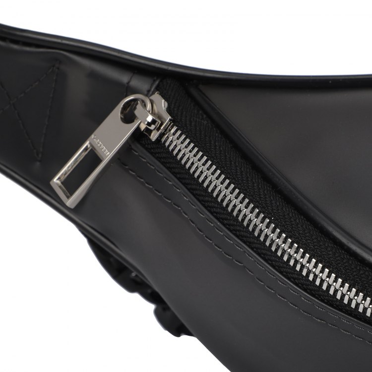 Поясная сумка женская Calzetti TRANSPARENT BELT BAG NEW, матовый черный