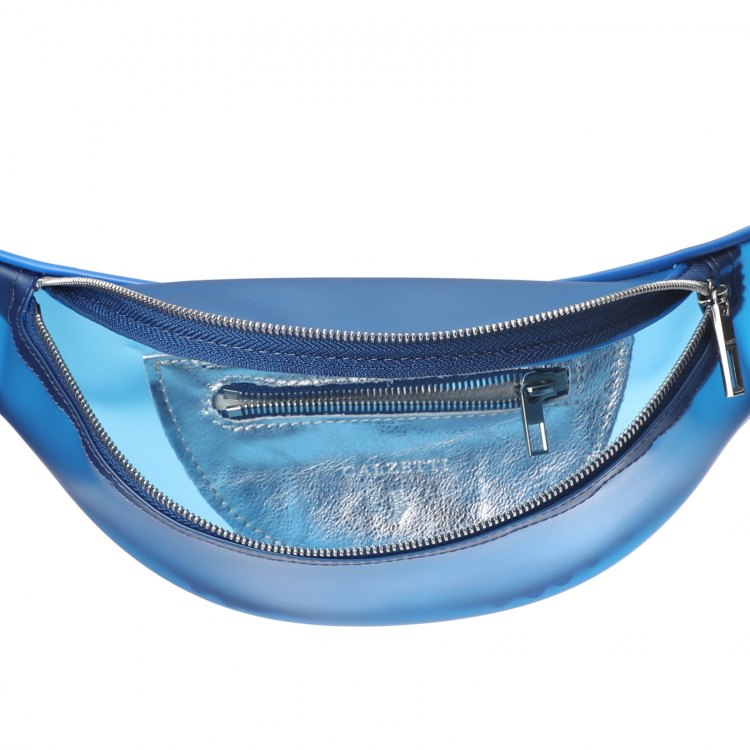 Поясная сумка женская Calzetti TRANSPARENT BELT BAG NEW, темно-синий