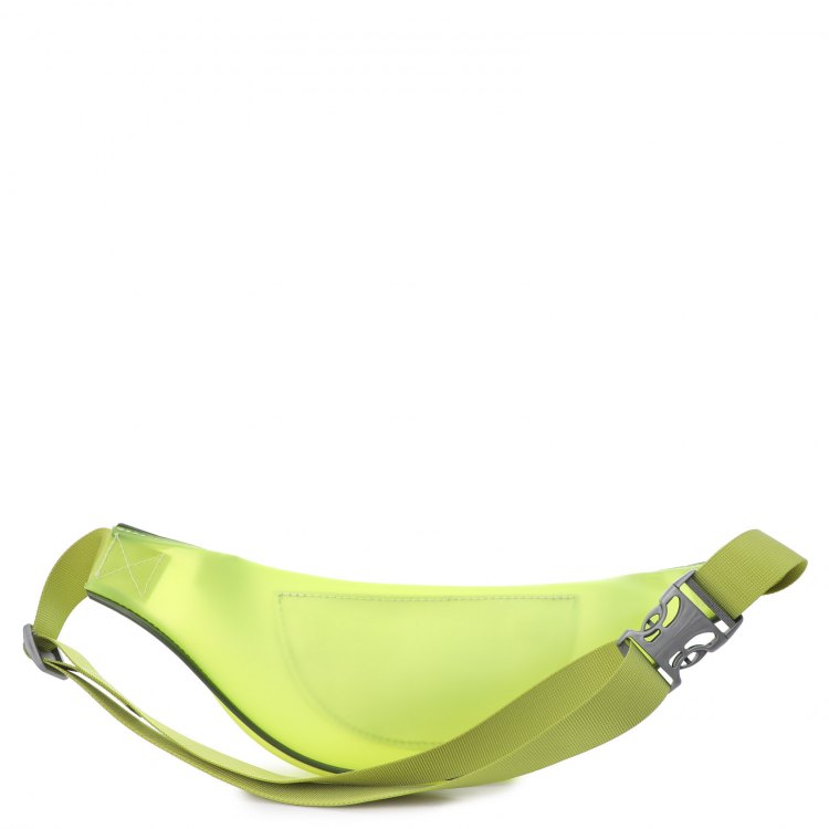 Поясная сумка женская Calzetti TRANSPARENT BELT BAG NEW желто-зеленая