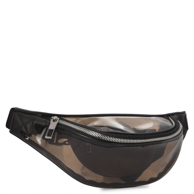 Поясная сумка женская Calzetti TRANSPARENT BELT BAG NEW, темно-коричневый