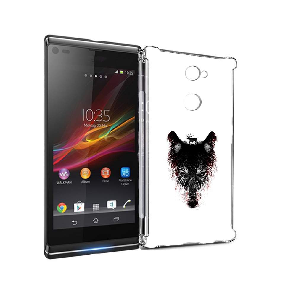 Чехол MyPads Tocco для Sony Xperia L2 волк в траве (PT99662.233.267),  купить в Москве, цены в интернет-магазинах на Мегамаркет