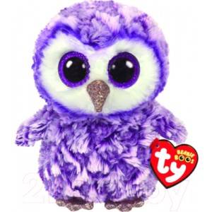 Мягкая игрушка TY Мунлайт сова фиолетовый 15см 36325