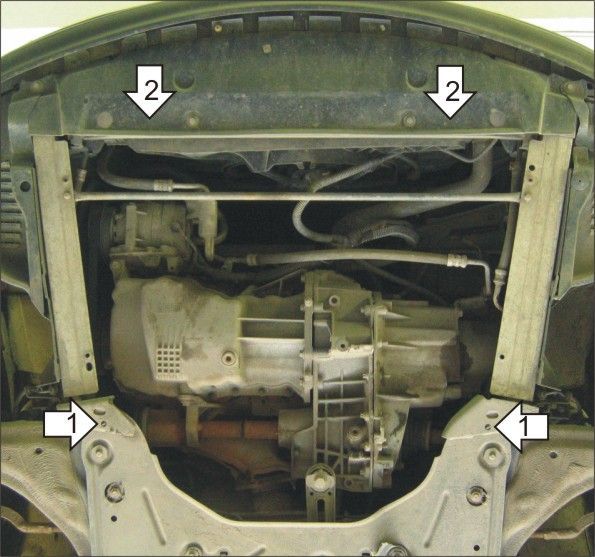 Как снять защиту меган 2 Защита картера и КПП Motodor для Рено Лагуна 2 2001-2005, сталь 2мм, арт:MO.0171