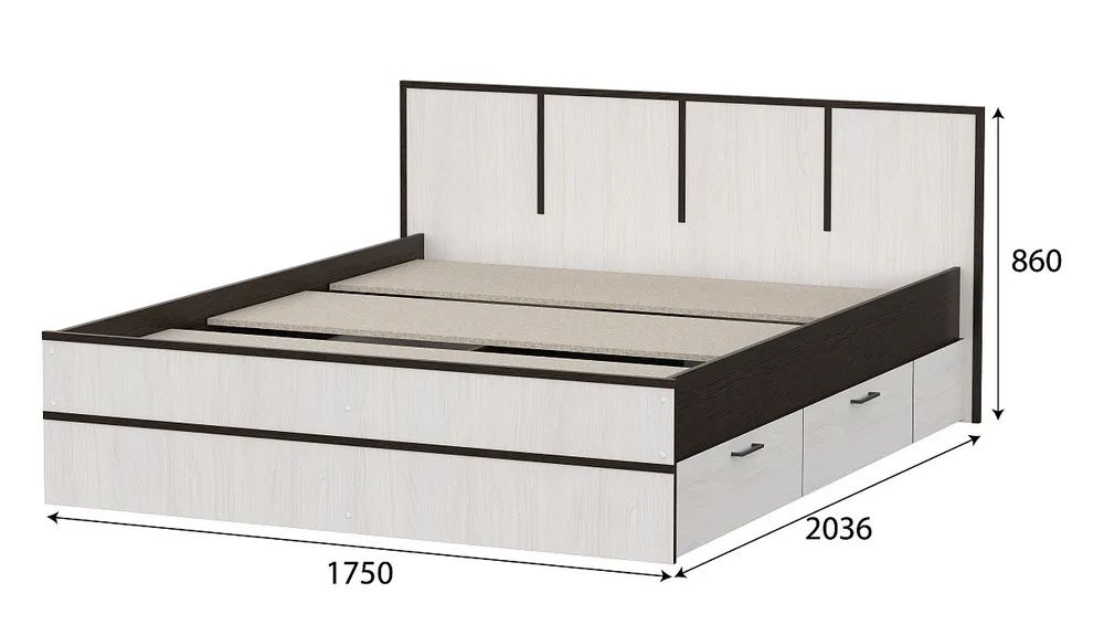 Кровать из ЛДСП своими руками: 188+ чертежей с размерами и фото