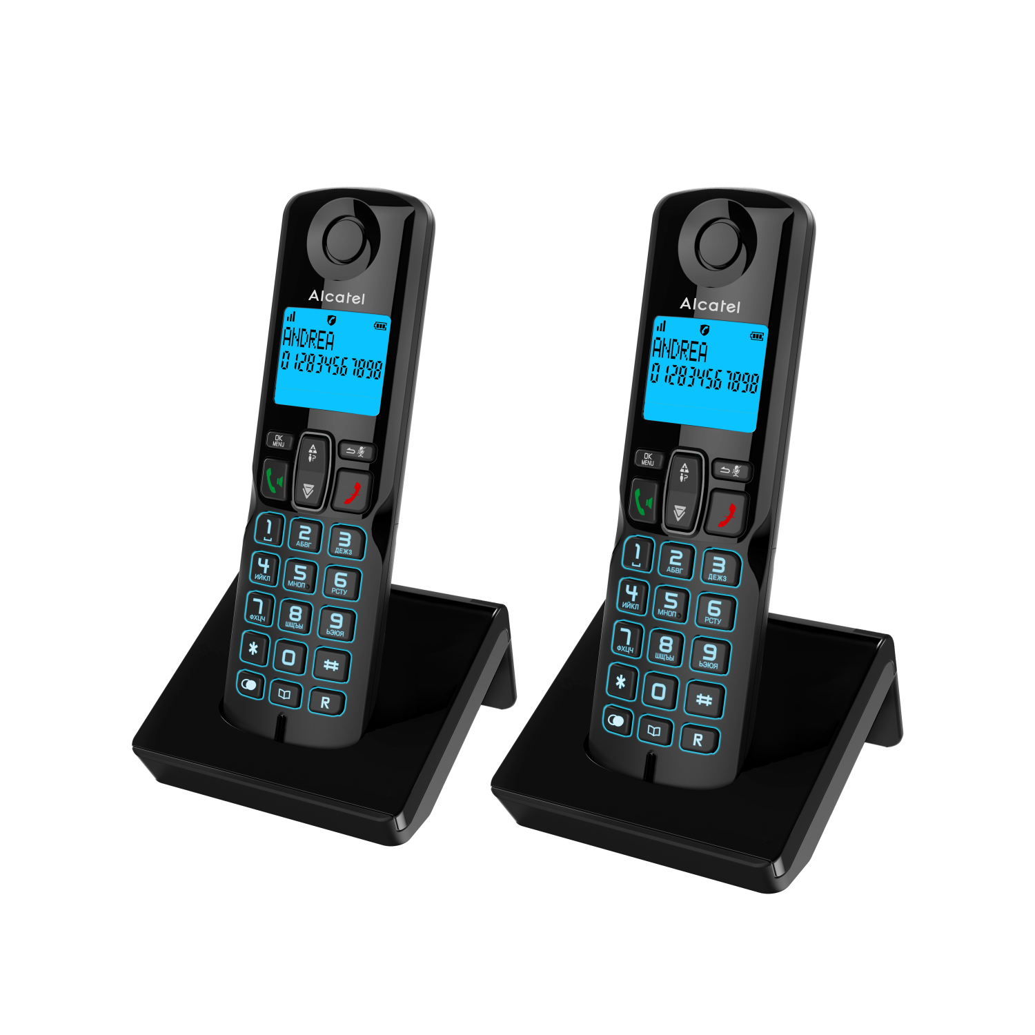 DECT телефон Alcatel S250 DUO черный, купить в Москве, цены в  интернет-магазинах на Мегамаркет