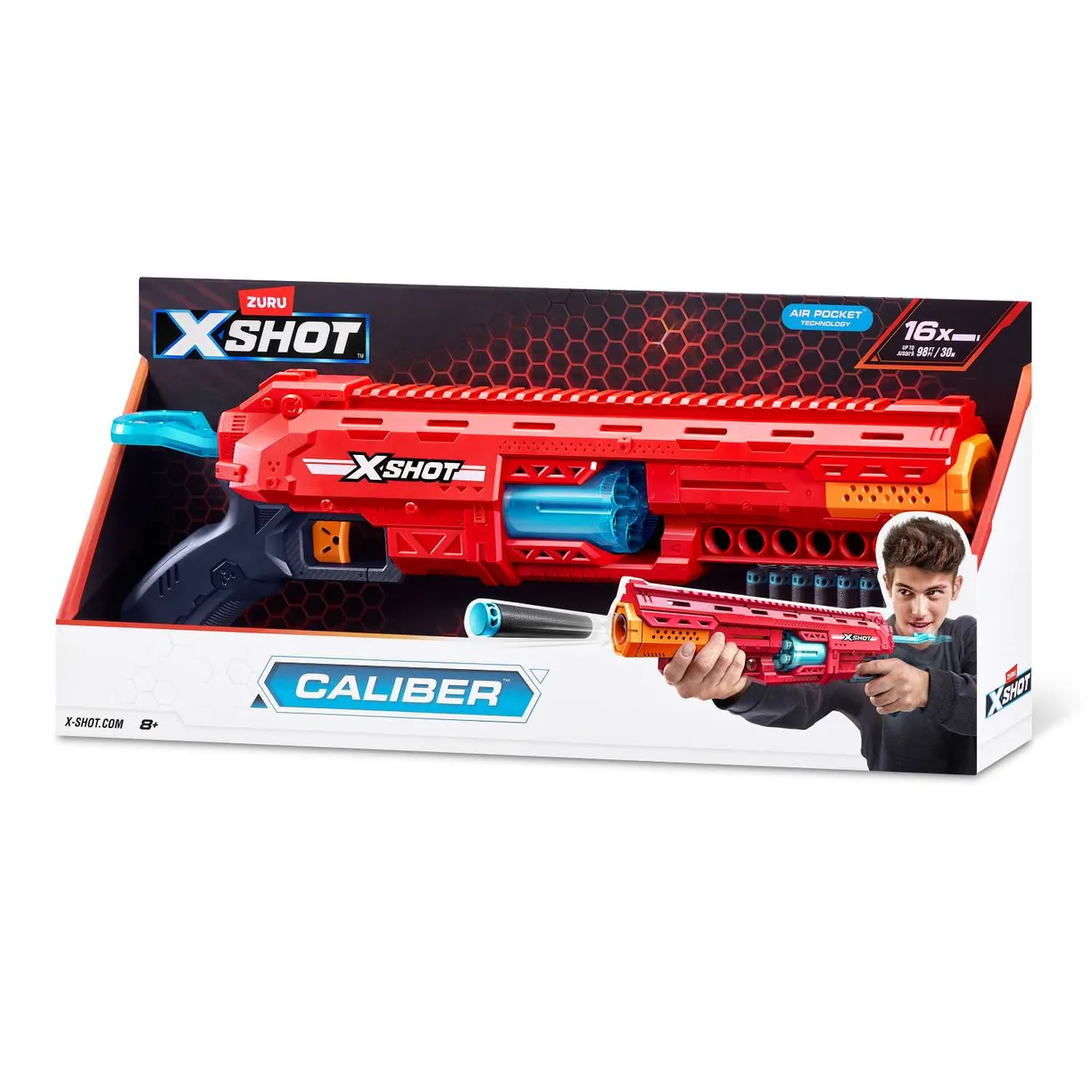 Купить бластер игрушечный Zuru X-Shot Excel Series 1 Caliber, цены на  Мегамаркет