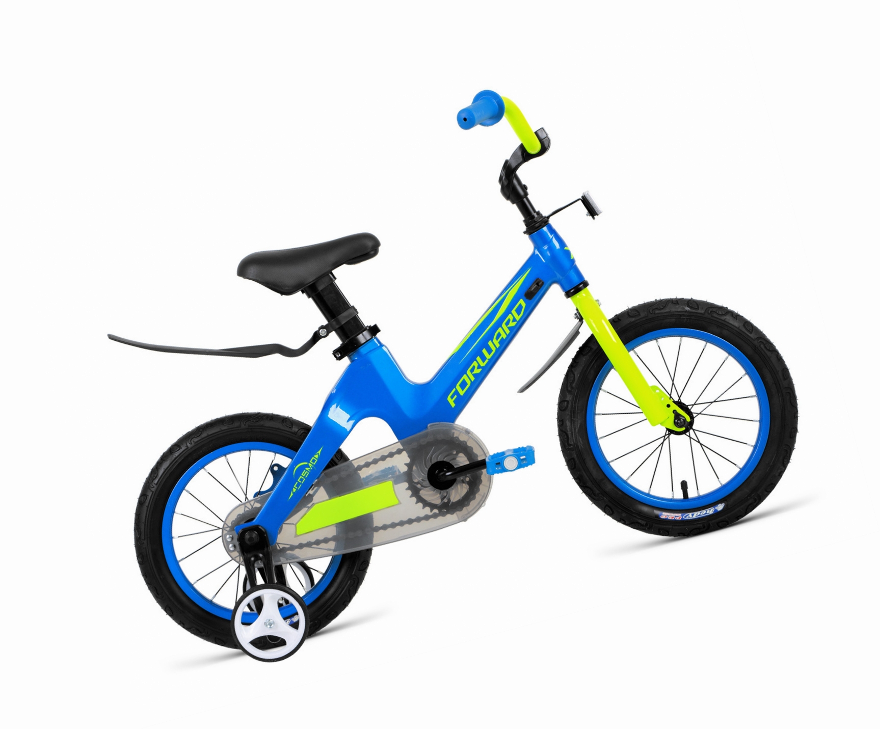 Велосипед детский 14" Forward Cosmo MG 2021 год Синий